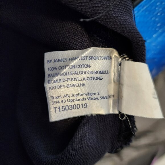 James Harvest Sportswear L Navy Piqué Polo Shirt Australia Crest Pre-owned - Picture 3 of 8